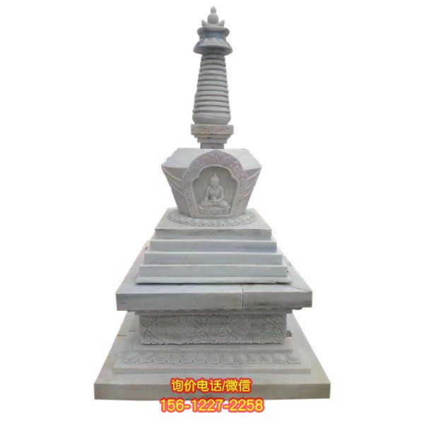 大理石雕塑为寺庙增添灵气