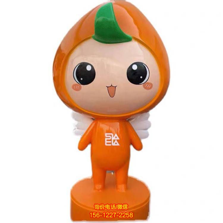 玻璃钢彩绘卡通公仔雕塑