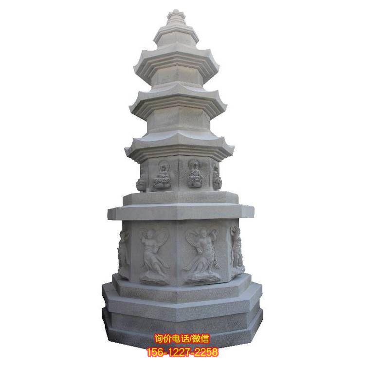 精美花岗岩石雕 人物雕塑 为寺院增添神秘气息