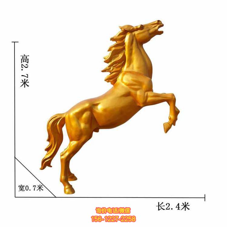 玻璃钢奔马雕塑：一款给人以活力和动力的艺术作品