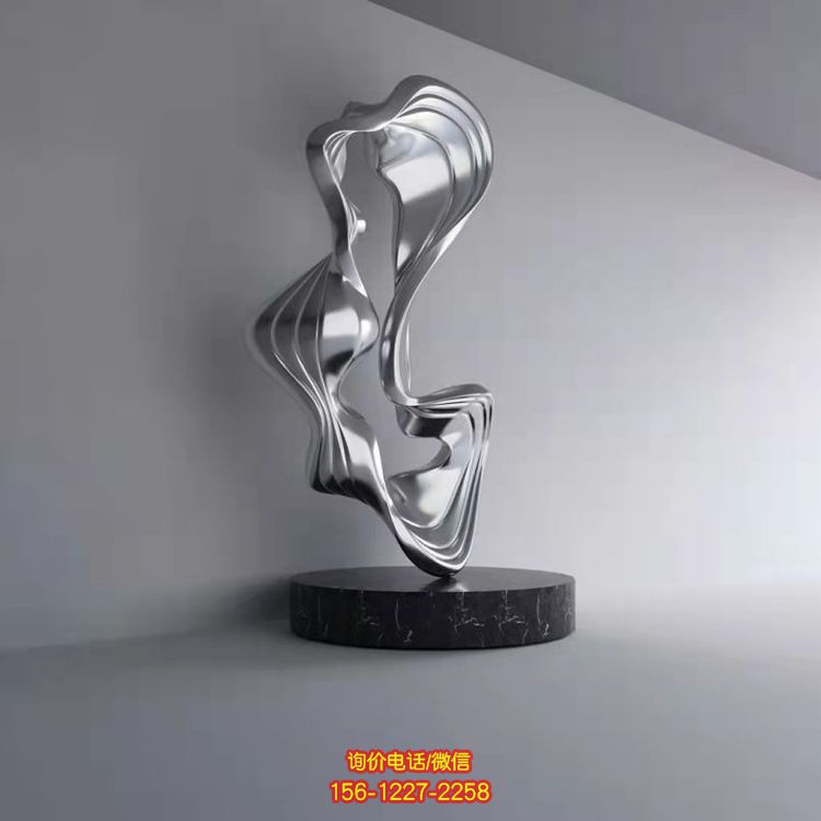 不锈钢抽象景观雕塑