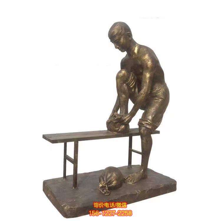 玻璃钢街道人物景观雕塑