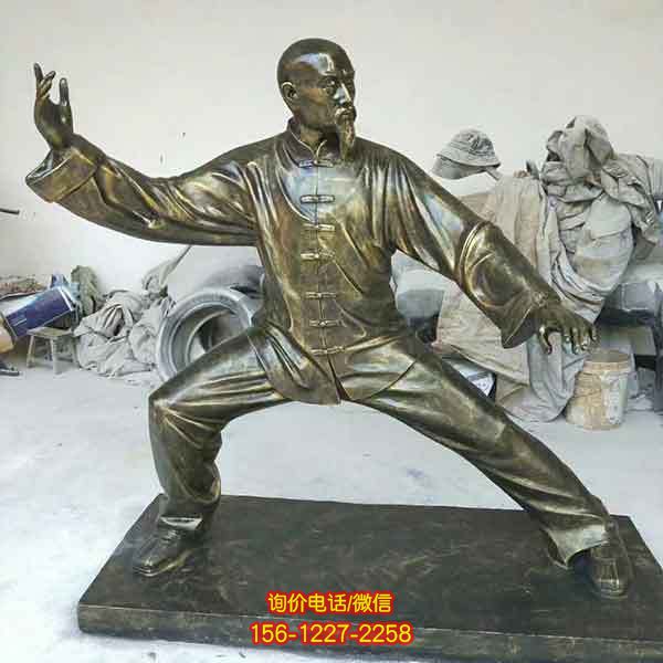 玻璃钢太极人物雕塑：结合传统文化与现代艺术