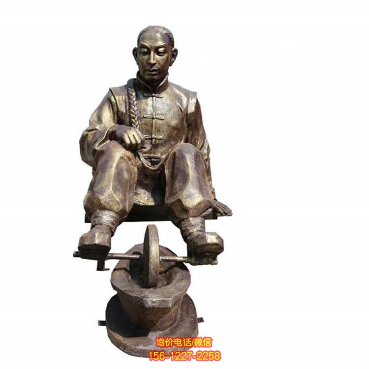 精美铜雕园林景观人物雕塑