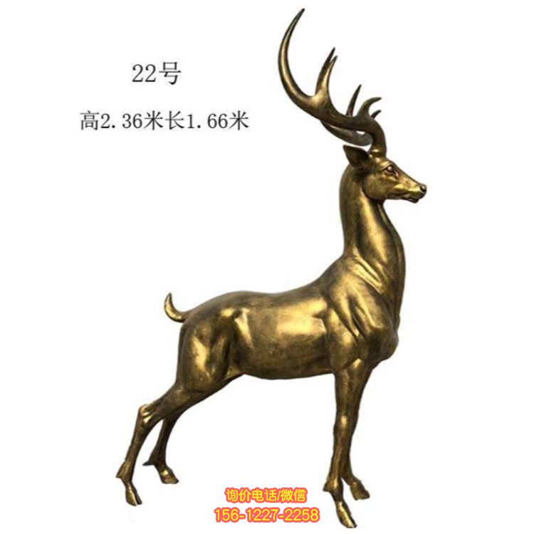 玻璃钢铸铜园林雕塑