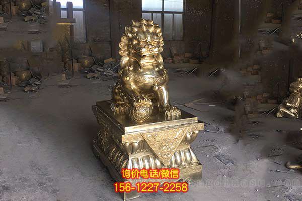 狮子雕塑-不锈钢喷漆烤漆户外庭院狮子雕塑 狮子雕塑-不锈钢喷漆烤漆户外庭院狮子雕塑