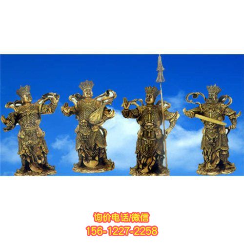 铸铜雕塑，装点园林寺庙