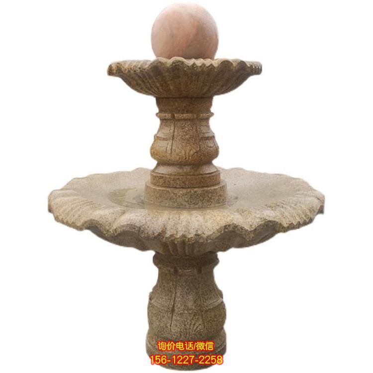 欧式风情石雕喷泉雕塑，装点别墅小区