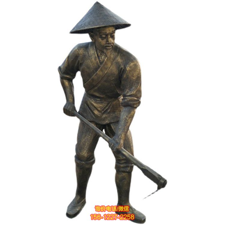 景区农耕文化雕塑——玻璃钢人物