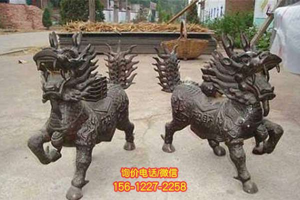 麒麟景区不锈钢雕塑 麒麟景区不锈钢雕塑