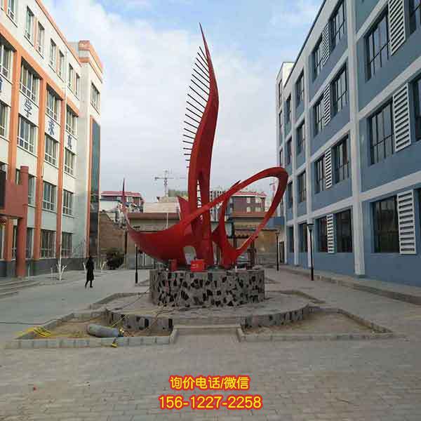 别墅小区不锈钢景观雕塑