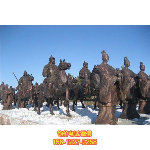 铜雕广场景区战士雕塑 概述：