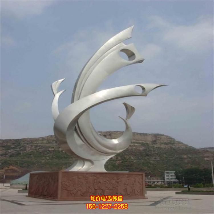 不锈钢景观雕塑，让校园广场更加精彩