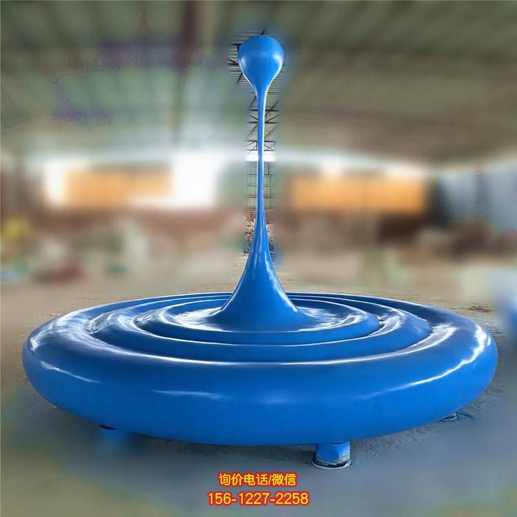 玻璃钢水滴雕塑——为别墅园林增添灵动之美