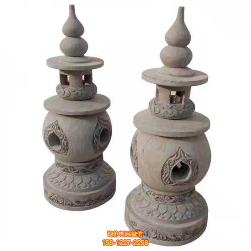灯笼雕塑-太阳能石灯青石日式照明石灯笼做旧石雕庭院园林地灯摆件 灯笼雕塑-太阳能石灯青石日式照明石灯笼做旧石雕庭院园林地灯摆件