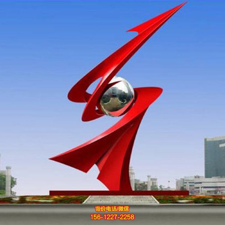 广场大型不锈钢抽象户外抽象景观摆件摆件