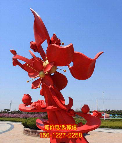 花朵雕塑-公园不锈钢花朵景观雕塑 花朵雕塑-公园不锈钢花朵景观雕塑