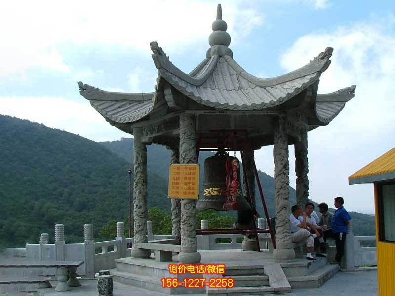 凉亭雕塑-景区寺庙摆放铜钟仿古建凉亭 凉亭雕塑-景区寺庙摆放铜钟仿古建凉亭