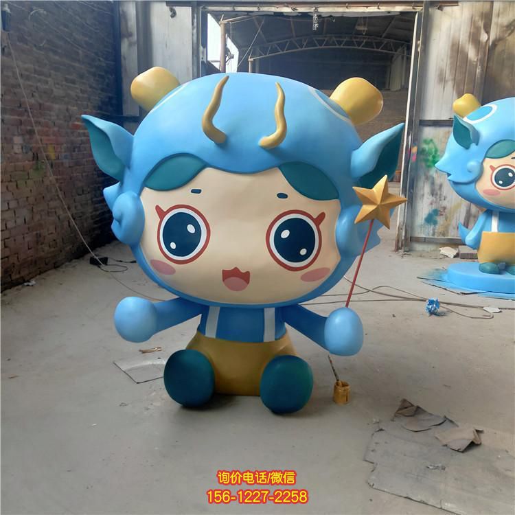 玻璃钢卡通园林景观卡通公仔摆件