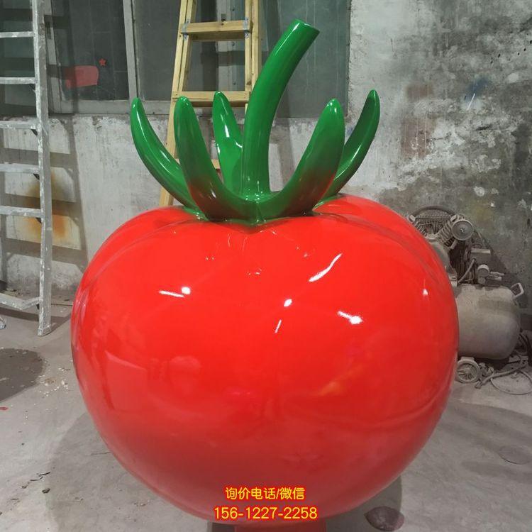 玻璃钢仿真蔬菜西红柿雕塑 园林大型景观摆件