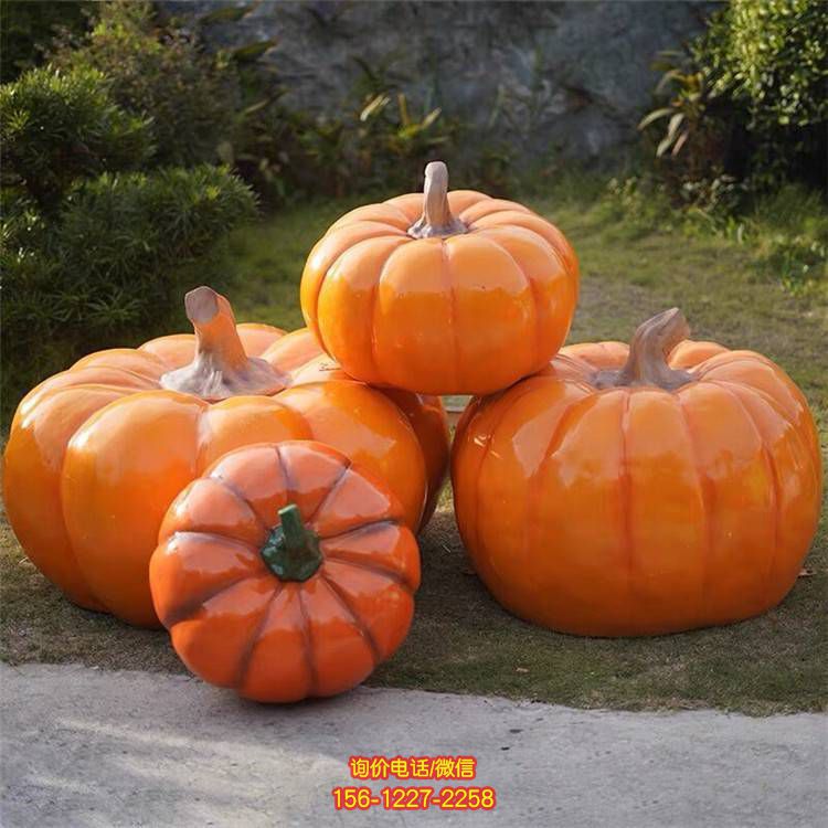 公园玻璃钢彩绘仿真蔬菜景观南瓜