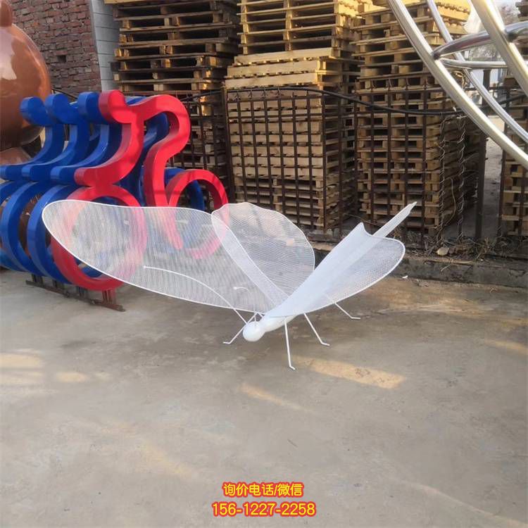 不锈钢园林景观抽象园林景观抽象蝴蝶雕塑