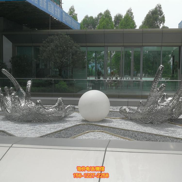 城市不锈钢雕塑生产厂家户外景观抽象景观抽象雕塑