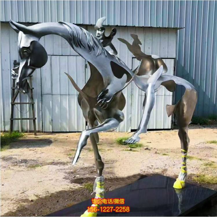 街道广场大型抽象景观动物马雕塑