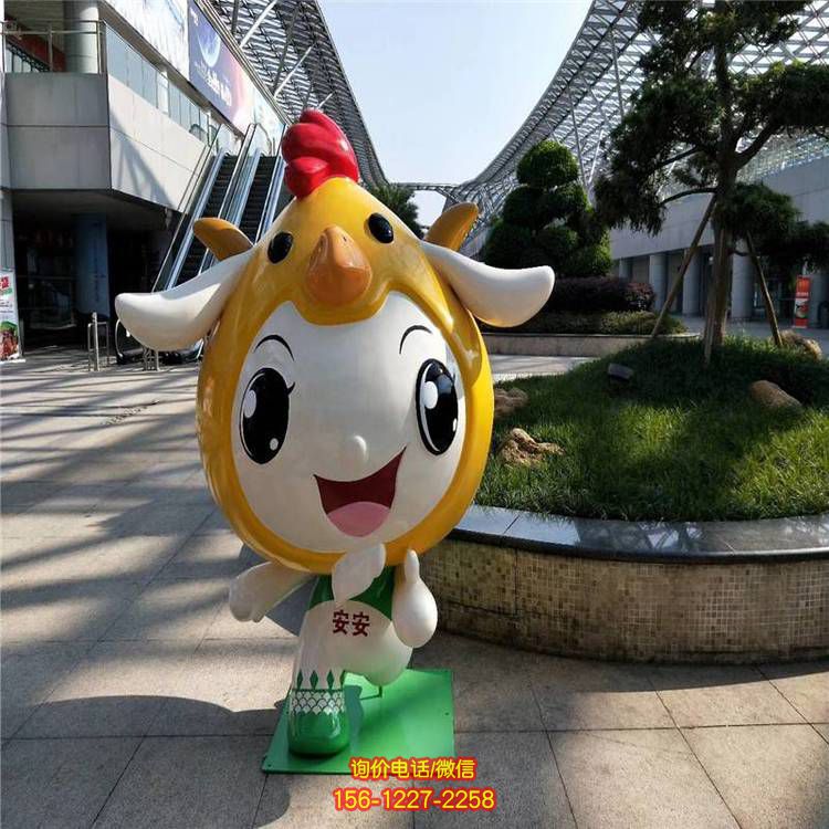 庭院商场售楼处美陈装饰玻璃钢卡通人物雕塑