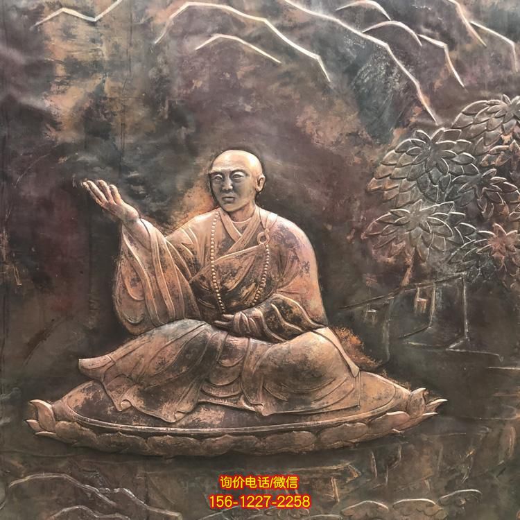 大型寺庙观音佛像制作 铸铜锻铜浮雕观音 浮雕壁画