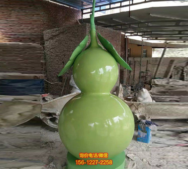 园林摆放喷漆玻璃钢仿真葫芦景观雕塑