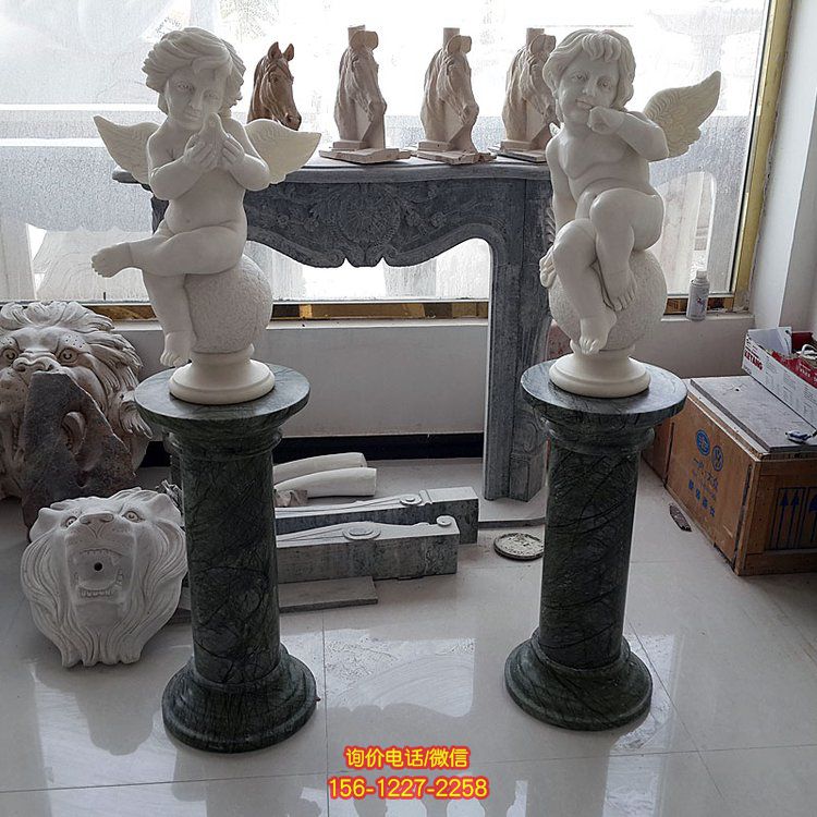 园林酒店欧式婚庆人物丘比特天使雕塑
