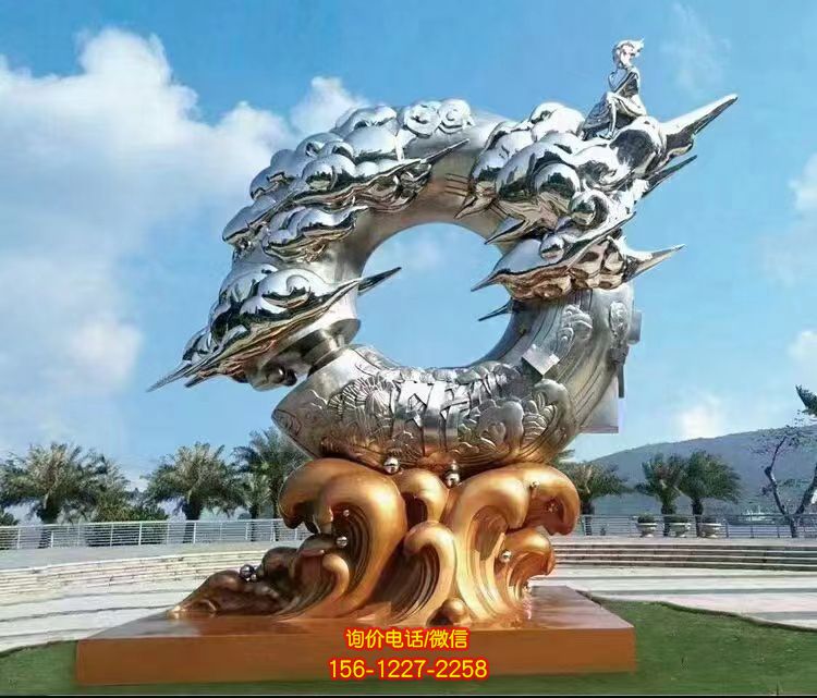 不锈钢园林景观大型广场园林摆件 不锈钢园林景观大型广场园林摆件