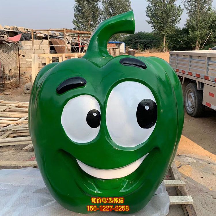卡通青椒辣椒玻璃钢雕塑 卡通蔬菜坐凳游乐园景观创意坐凳 卡通青椒辣椒玻璃钢雕塑 卡通蔬菜坐凳游乐园景观创意坐凳