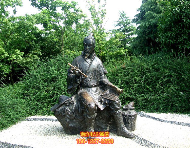 广场步行街摆放民俗人物景观玻璃钢雕塑