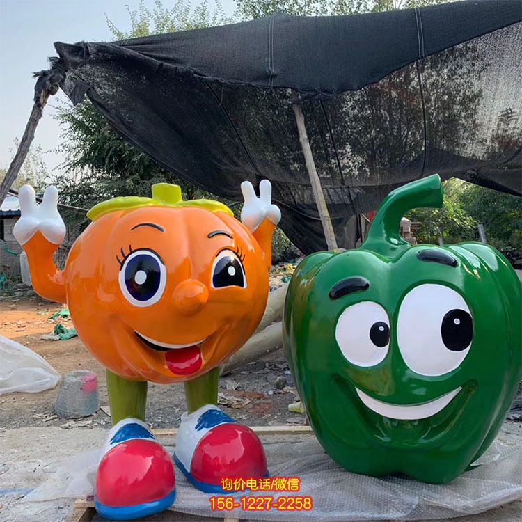 卡通青椒辣椒玻璃钢雕塑卡通蔬菜坐凳户外园林景观创意坐凳 卡通青椒辣椒玻璃钢雕塑卡通蔬菜坐凳户外园林景观创意坐凳