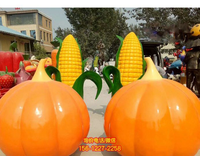 户外玻璃钢大型仿真南瓜雕塑 户外玻璃钢大型仿真南瓜雕塑