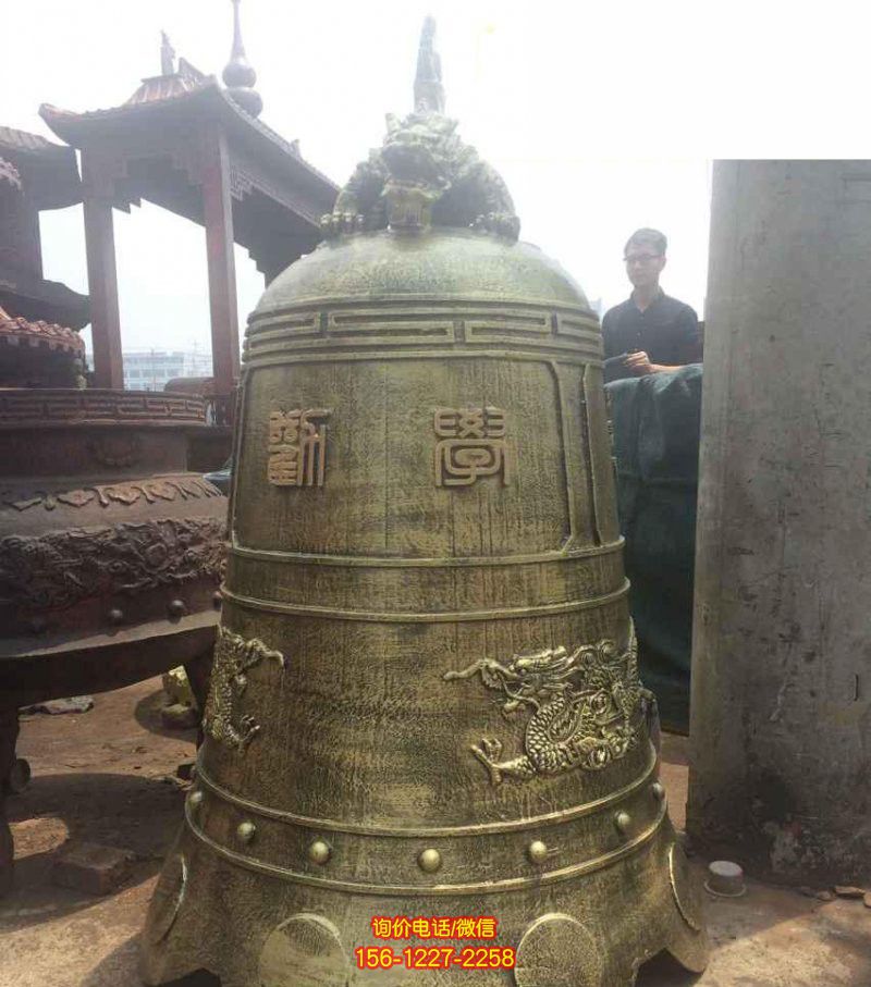 广场寺庙铸造黄铜钟 广场寺庙铸造黄铜钟