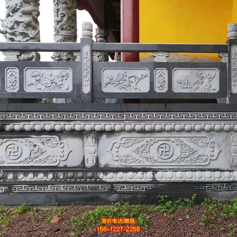 寺庙基地台大理石灰浮雕栏杆 寺庙基地台大理石灰浮雕栏杆