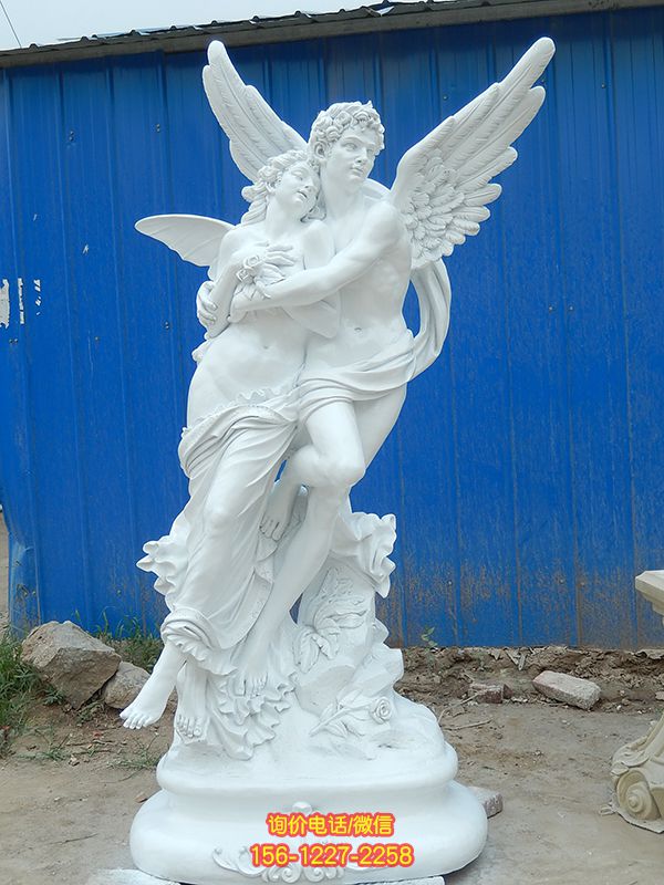 画院广场西方爱神天使大理石雕塑 画院广场西方爱神天使大理石雕塑