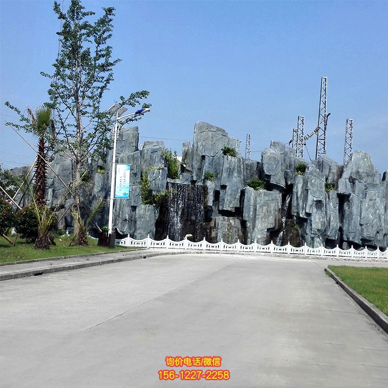 景区公园大型塑石假山水池景观雕塑