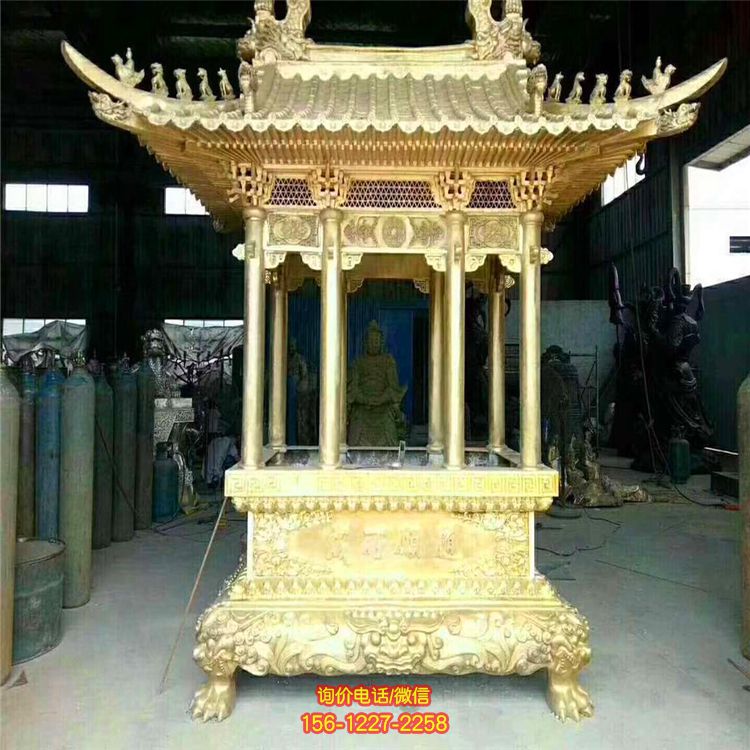 景区寺庙室内摆放铸铜浮雕小型香炉雕塑 景区寺庙室内摆放铸铜浮雕小型香炉雕塑