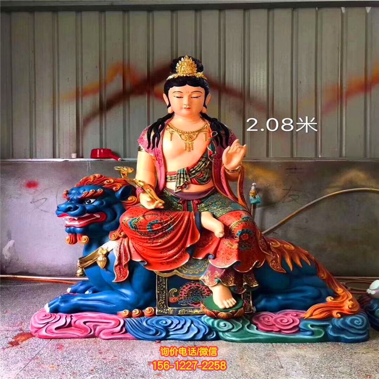 寺庙大型佛像景观菩萨文殊普贤雕塑 寺庙大型佛像景观菩萨文殊普贤雕塑