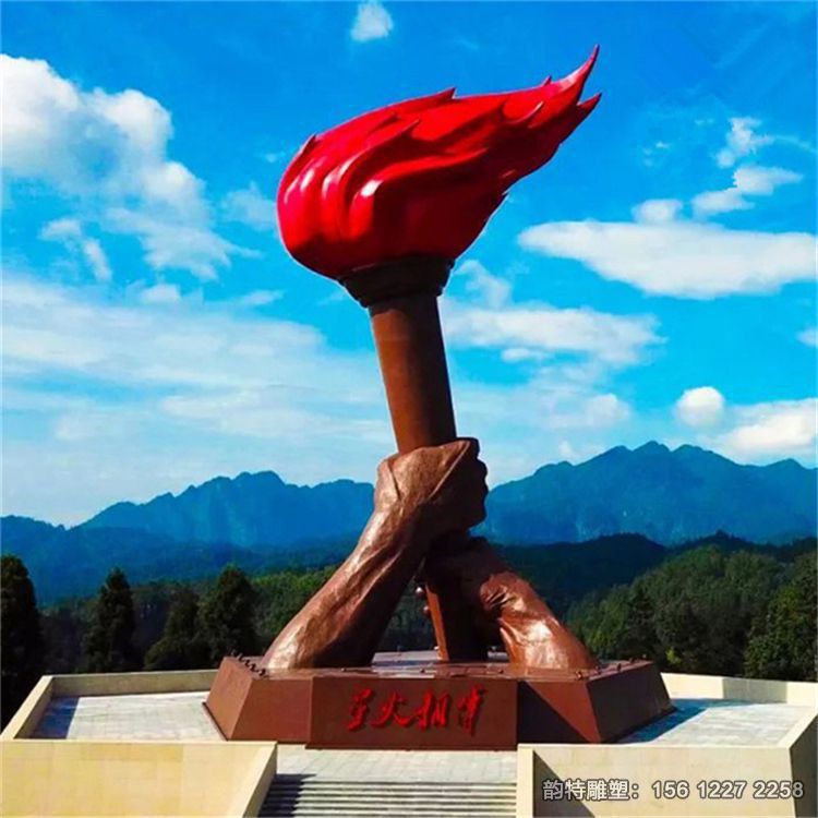 火炬雕塑 红色主题雕塑 火炬雕塑 红色主题雕塑