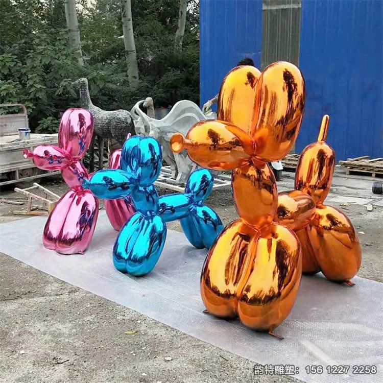 玻璃钢气球狗雕塑 玻璃钢气球狗雕塑