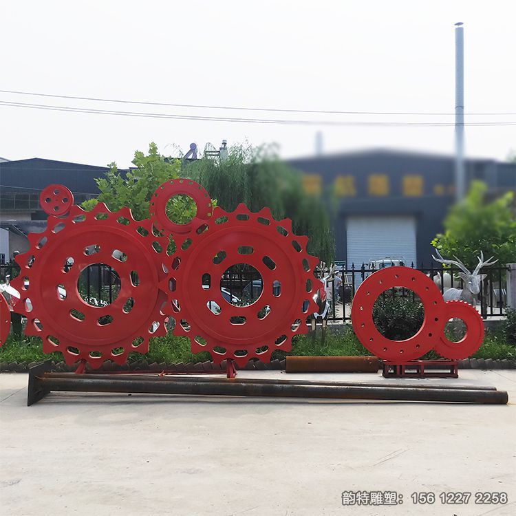 不锈钢齿轮雕塑 不锈钢齿轮雕塑