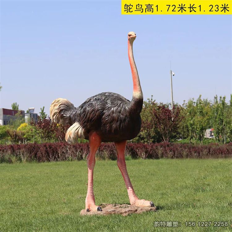 玻璃钢鸵鸟雕塑 捕获了鸵鸟的高雅与威势 玻璃钢鸵鸟雕塑 捕获了鸵鸟的高雅与威势