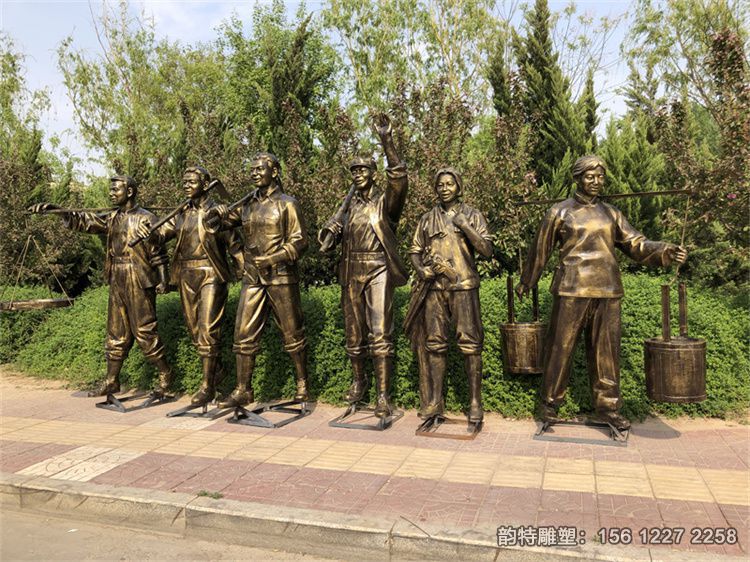 玻璃钢知青下乡雕塑,知青文化主题雕塑制作厂家 玻璃钢知青下乡雕塑,知青文化主题雕塑制作厂家