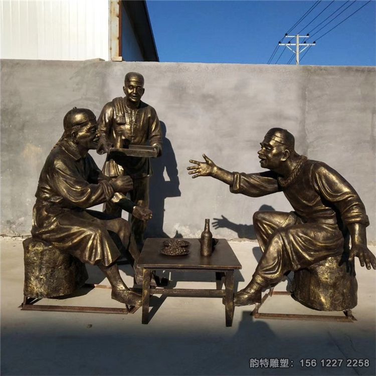 吃饭人物雕塑04 吃饭人物雕塑04
