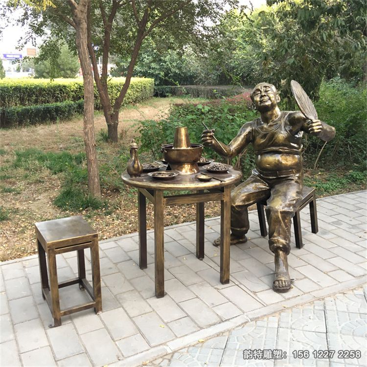 吃火锅雕塑15 吃火锅雕塑15